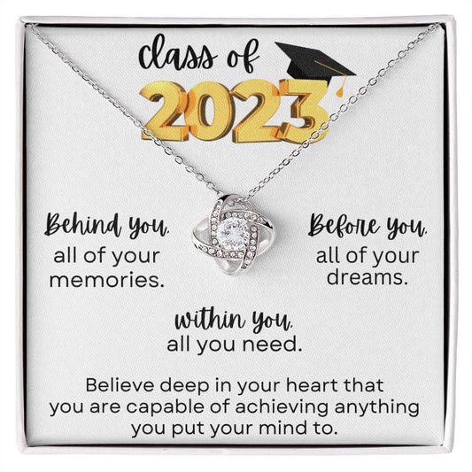 2023 Graduate Love Knot Necklace