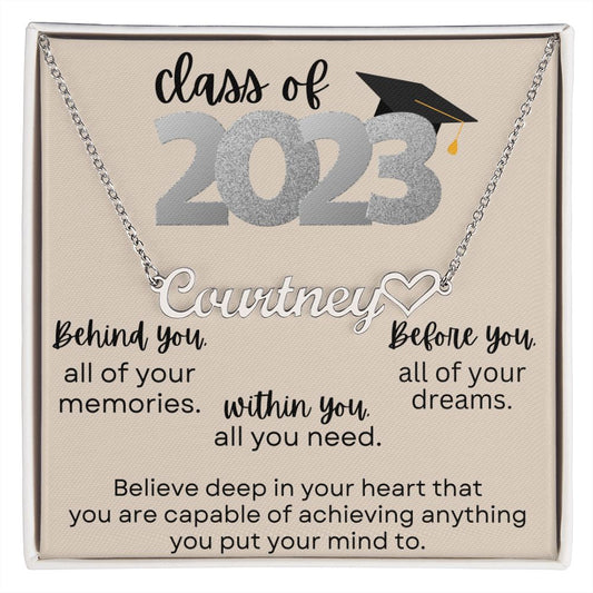 2023 Graduate | Name Necklace