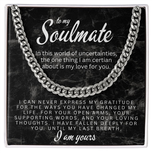 Soulmate-I am Yours | Cuban Link Chain Necklace