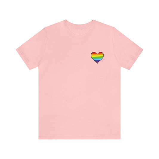 My heart for PRIDE Unisex Jersey Short Sleeve Tee